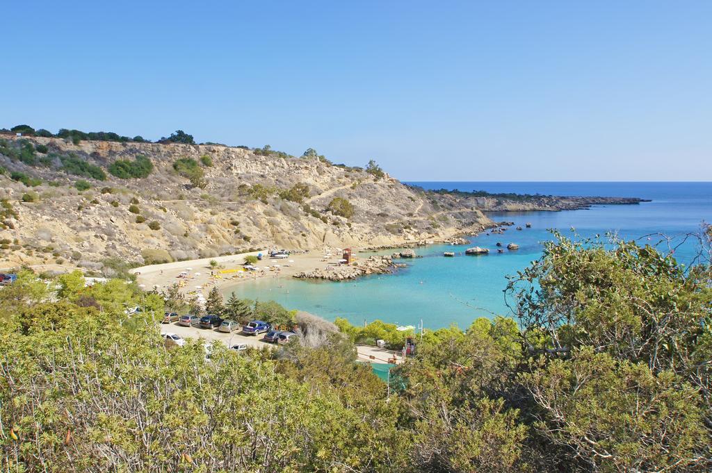 Calypso - Coralli Beachfront Apartment Protarász Kültér fotó